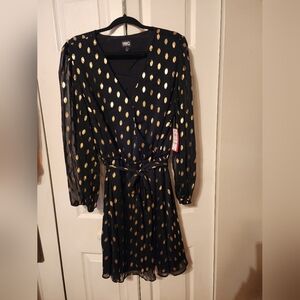 NWT INC Mommy and Me Women's Peinted Long Sleeve Dress